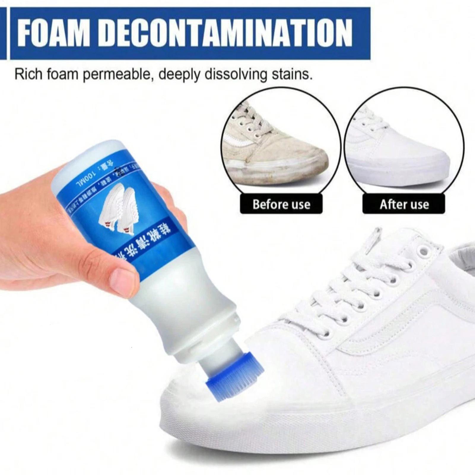 منظف أحذية أبيض 100 مل، رغوة ب - مراجعة Sneaker Care Spray وسعره